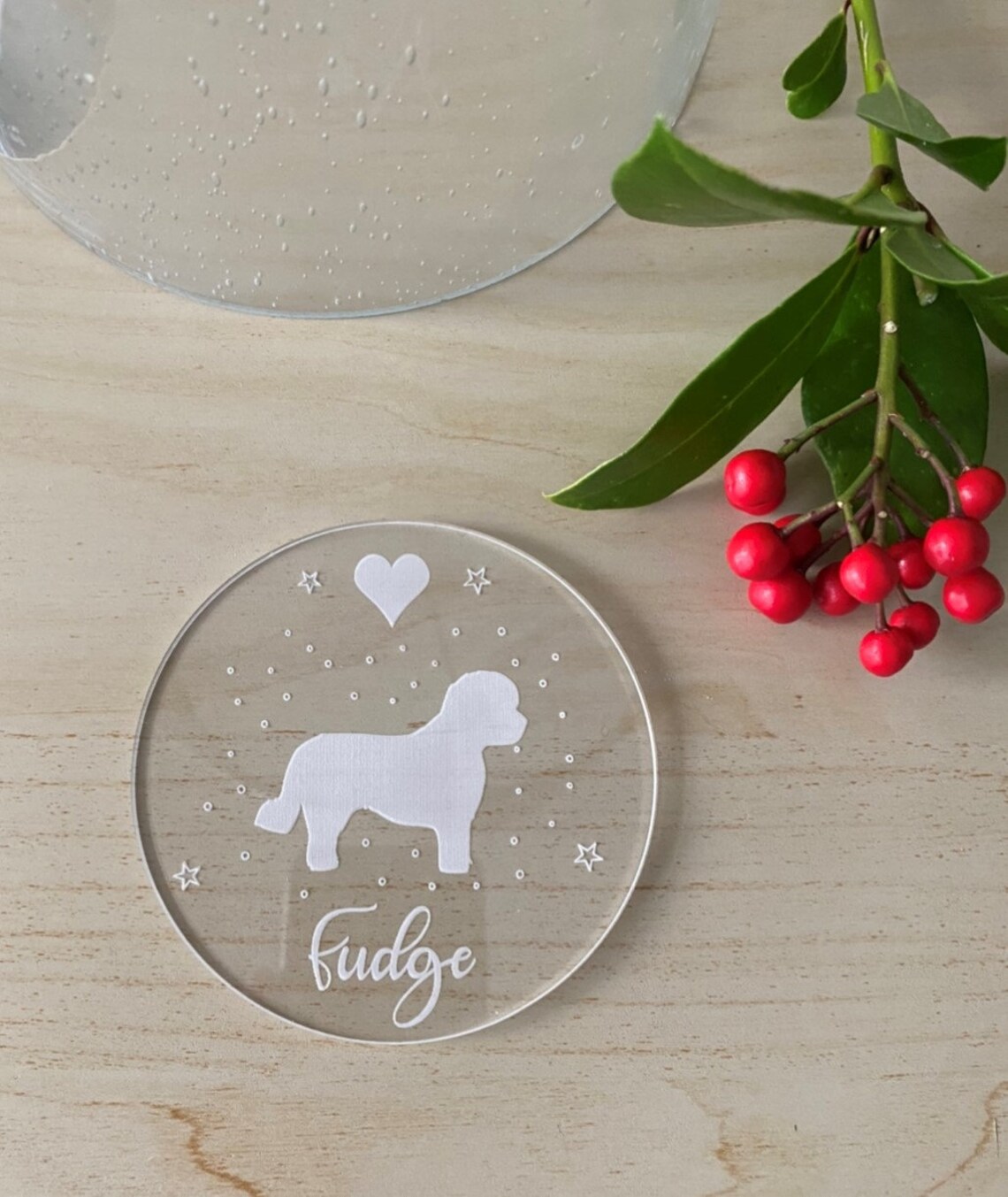 Personalised Pet Drinks Coaster Custom Pet Gift Dog Lover Etsy