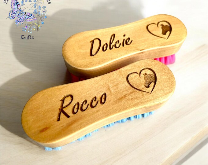 Personalised Pony Face Brush, Kids Horse Gift, Equestrian Gift, Childrens Pony Gift, Grooming Brush, Custom Horse Brush Horse Brush Pony Mad