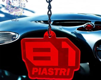 Oscar Piastri Keyring, Oscar 81 Keychain, OP81, Gift For Formula One Fan, F1 Gifts for Girls, F1 Gifts for him, McLaren F1, Piastri Merch