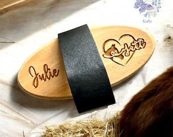 Personalised Horse & Pony Goat Hair Body Brush