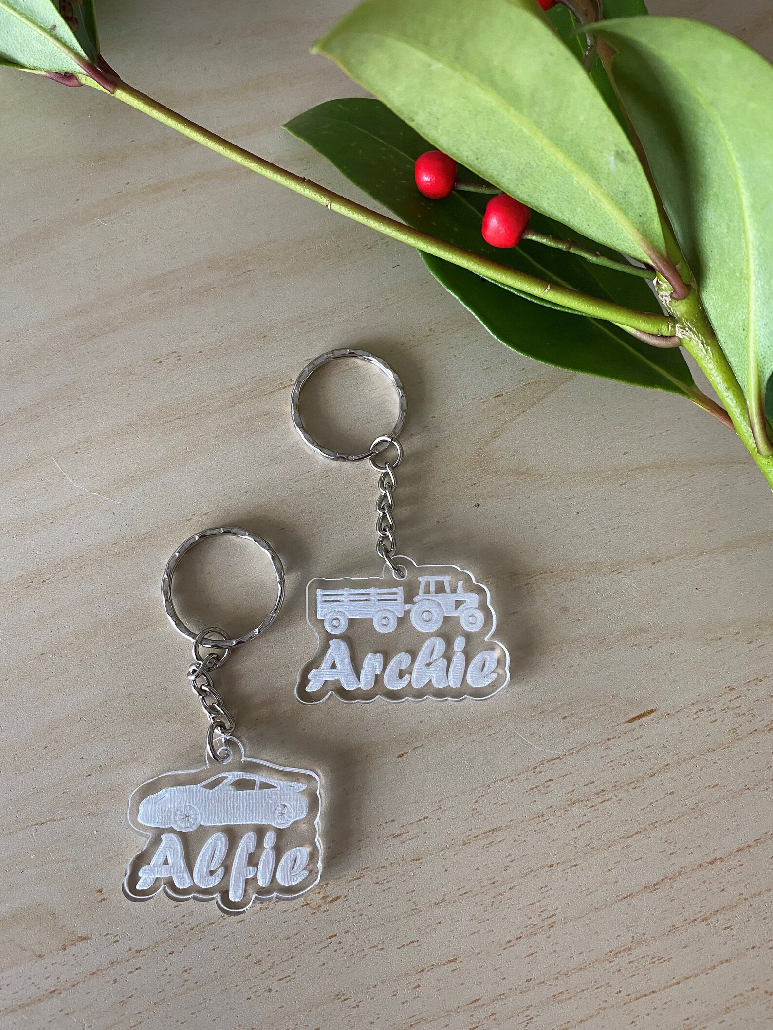 Personalised Name Keyring Kids Keychain Custom Keyring Etsy