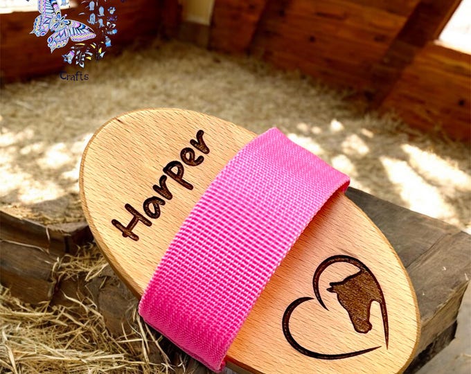 Personalised Horse Brush, Small Body Brush, Pony Brush, Childrens Grooming Kit, Pony Mad, Equestrian Gift, Kids Pony Gift, Custom Horse Gift