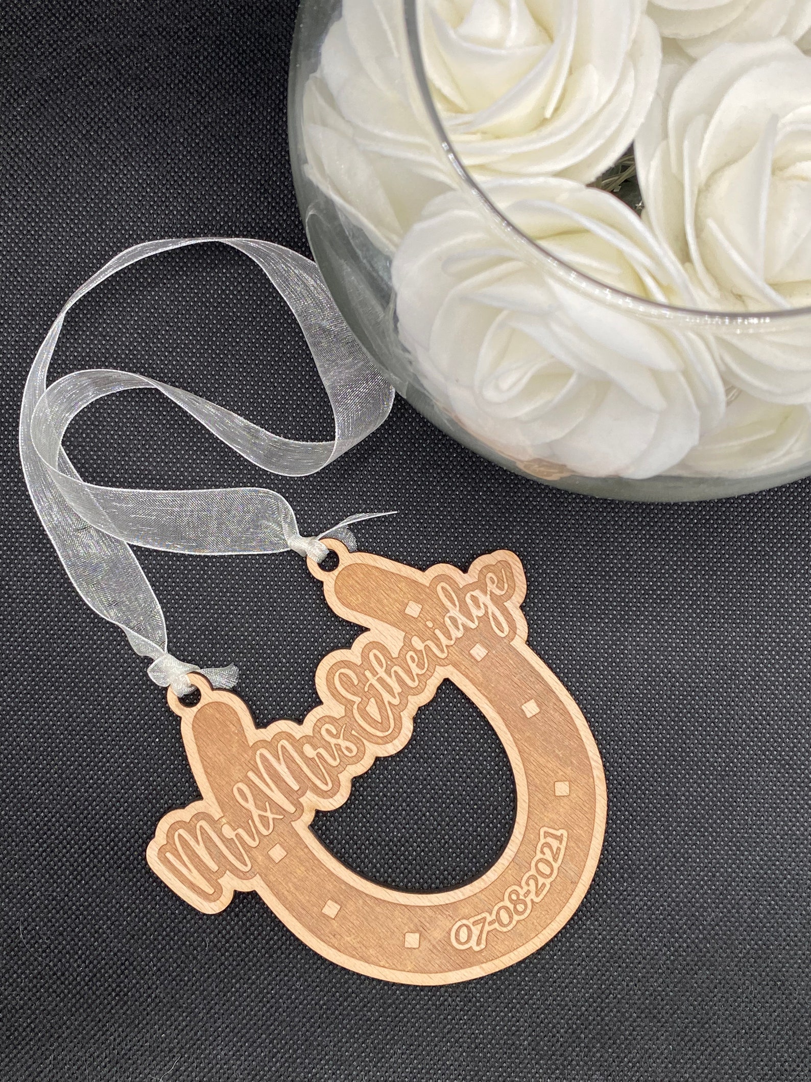 Herradura personalizada de la boda de la buena suerte Etsy España