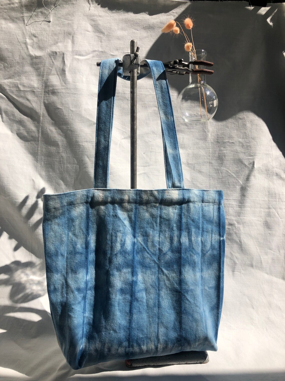 Hand Dyed Shibori Sustainable Tote Bag Etsy