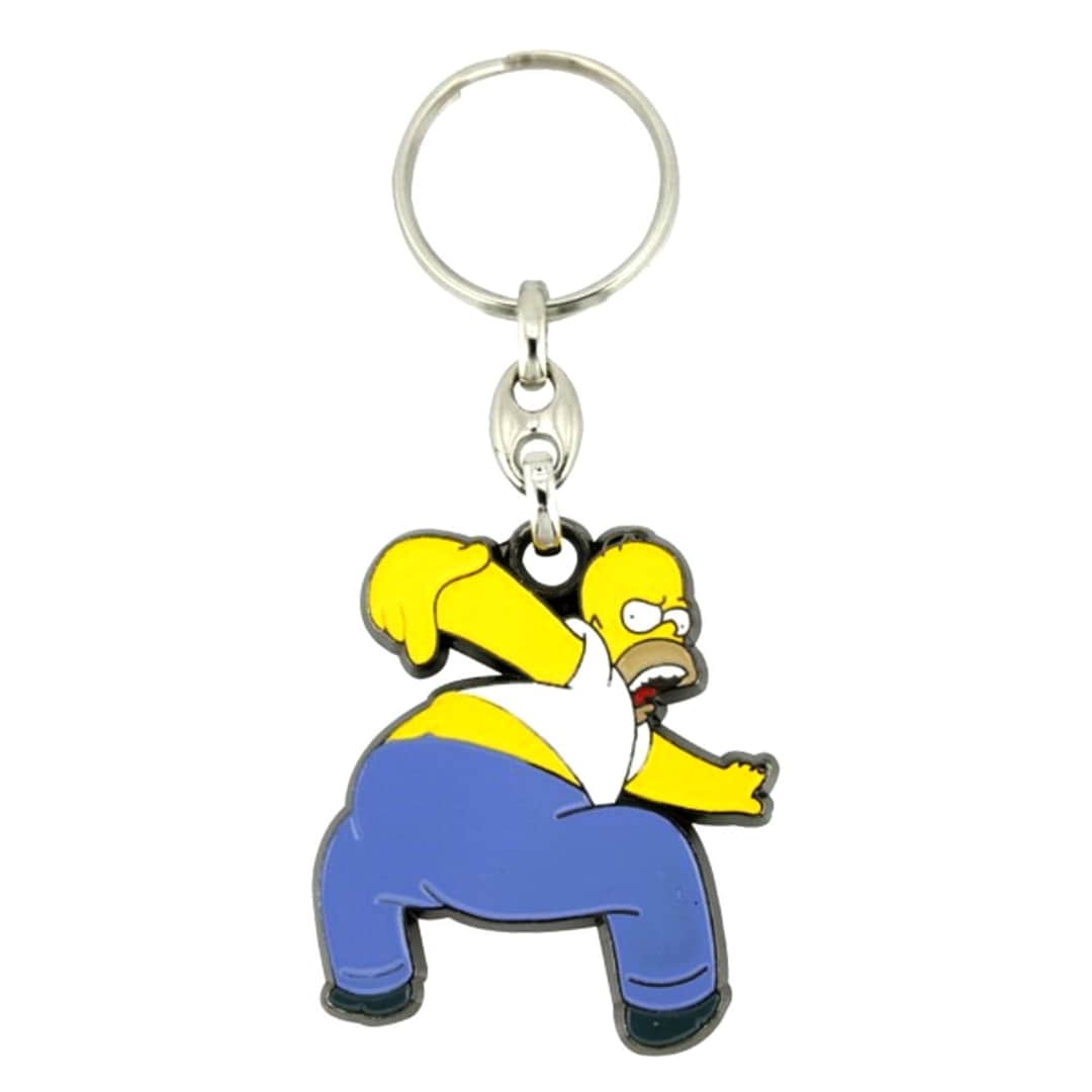 The Simpsons Homer Simpson Butt Enamelled Licensed Keychain-keyring - Etsy