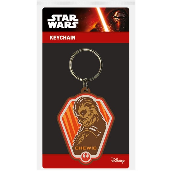 Star Wars RK38491C Force Awakens Chewie Licenced Rubber Keychain keyring Etsy