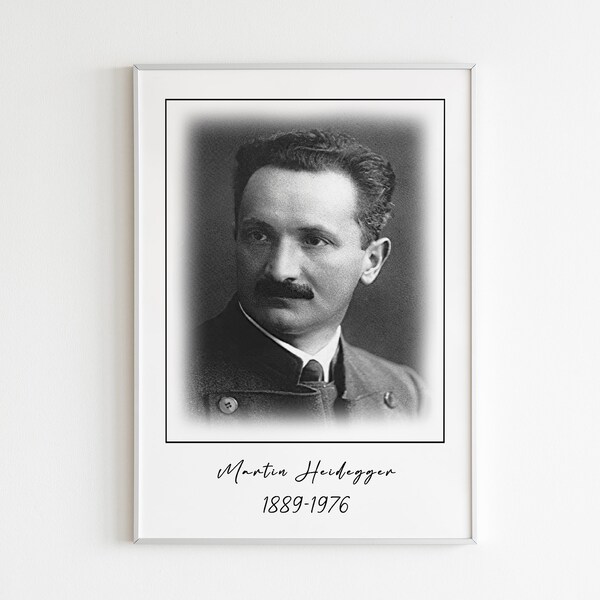 Martin Heidegger Etsy
