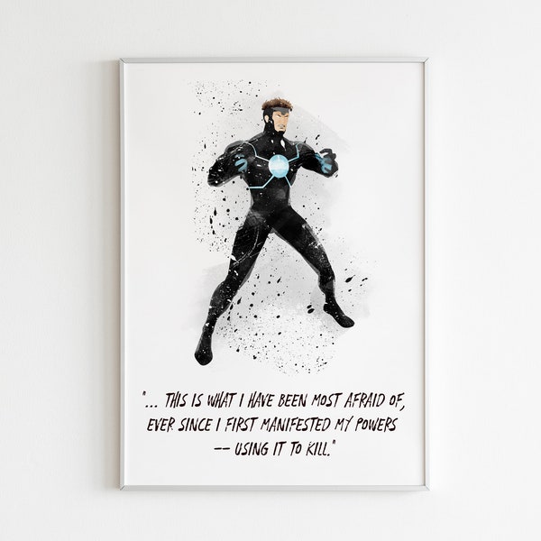 Havok Quote POSTER: Watercolor wall art, Marvel Comics art decor, super hero  poster, custom wall art.