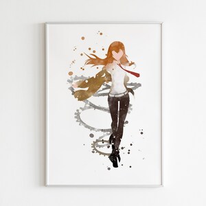  Steins Gate Anime Movie Day Comic Poster Vintage Metal Tin Logo  Wall Home Wall Art Metal Tin Logo Cave Bar Club Metal Tin logo 8x12 inches:  Posters & Prints