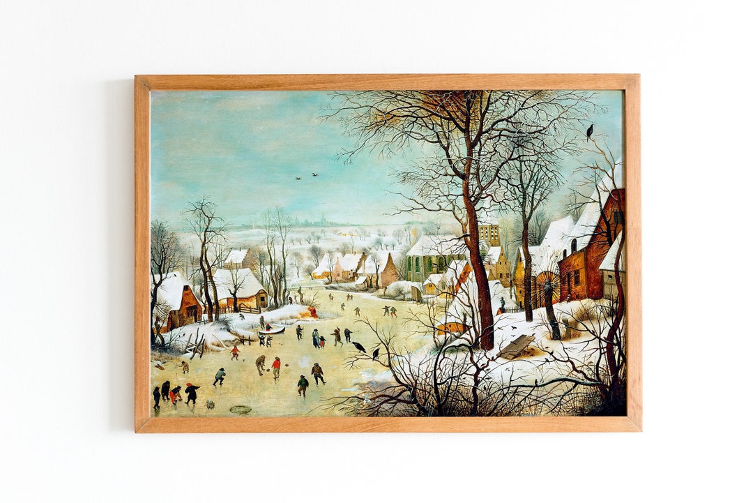 Pieter Bruegel POSTER: Reproduction of Pieter Bruegel Painting, Winter ...