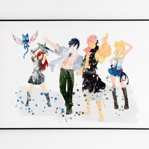 Fairy Tail Characters Manga Anime Poster