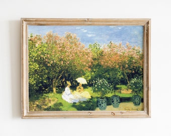 Claude Monet POSTER XLII: The Garden - Fine Art Print on Quality Paper