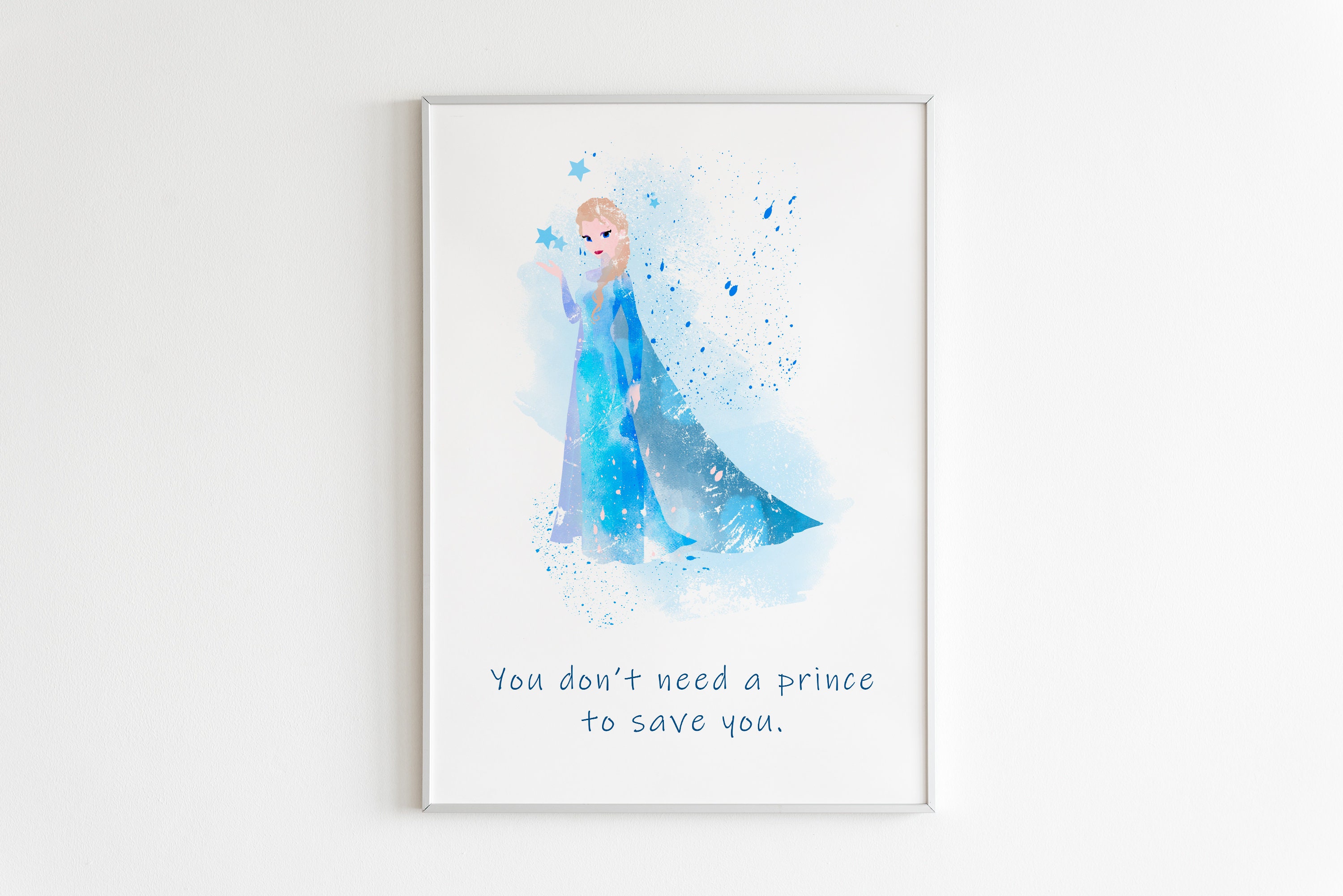 Custom Frozen Wall Art, Character Art Frozen POSTER: Quote Cartoon Poster, Wall Watercolor Disney - Etsy Art. Decor,