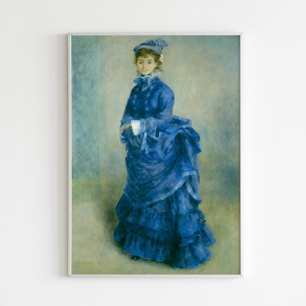 Pierre-Auguste Renoir POSTER XVII: Reproduction of Renoir painting, La Parisienne print, home wall art, Living room decor.