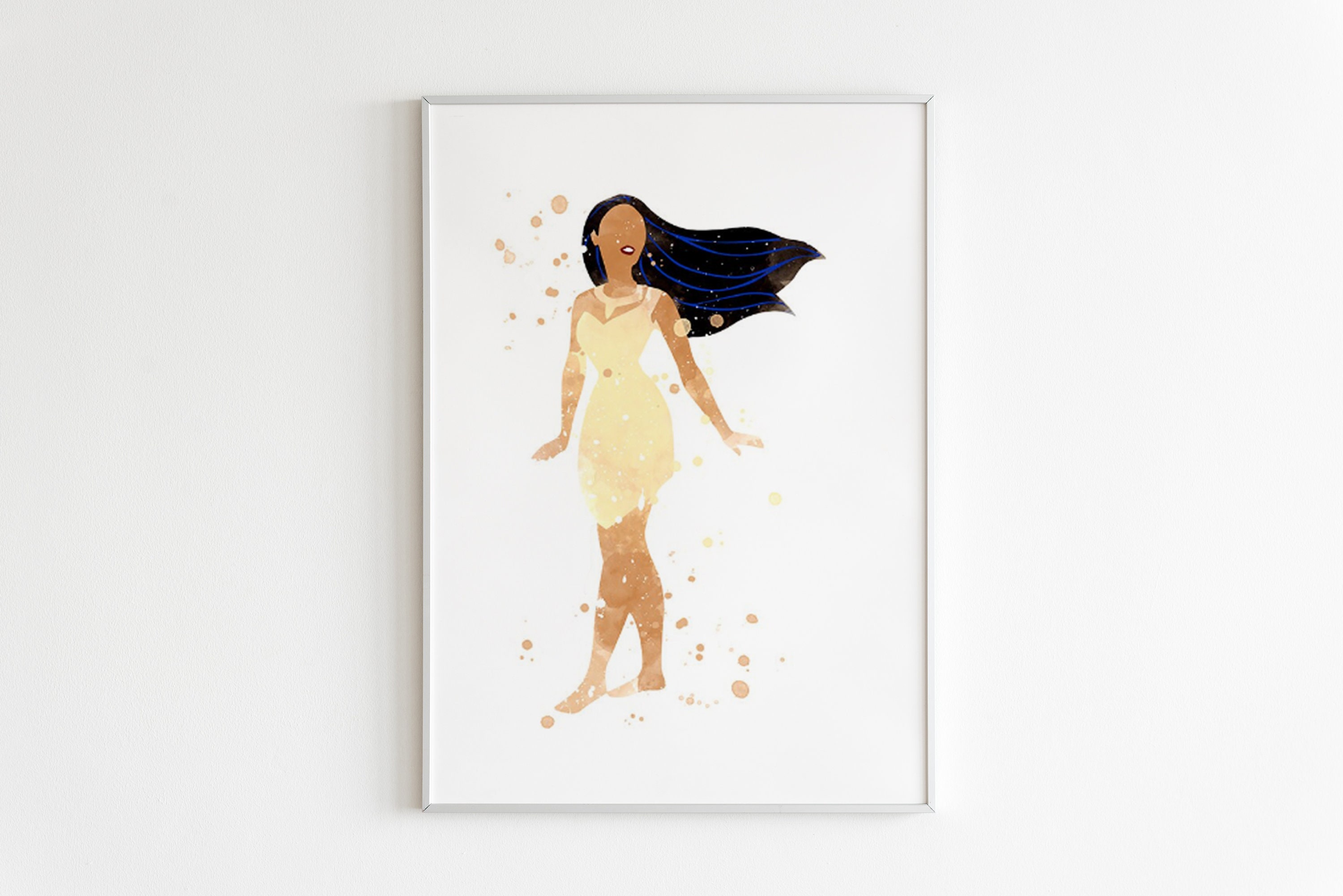 Pocahontas Disney Art Print, Pocahontas Wall Art, Nursery Decor Disney,  Disney Princess Sketch Art, Disney Pocahontas Disney Print -  Denmark