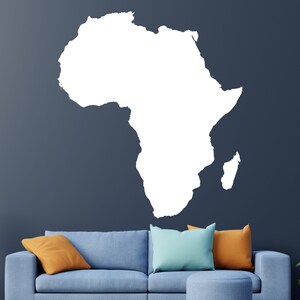 Africa Wall Decal/ Africa Sticker/Africa Map Wall Decal /Africa Continent Wall Decal / /K199)