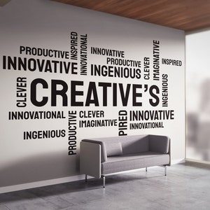Office Wall Decal/ Business Wall Decal/ Teamwork Wall Decal/  (K1148)