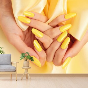 Nail Salon Wall Mural/ Nail Salon Decor/ Nail Salon Wallpaper/ Photo Wallpaper For Beauty Salon/Beauty Salon Wall Mural/ (KB W96)