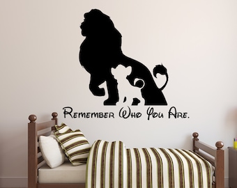 "Dream Big Little One" Lion King Wall Decal | 20x20 Inch Simba Night Sky Quote Sticker | Kids Room Decor - View #9