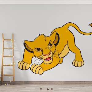 The Lion King Wall Decal/ Simba Wall Decor for Kids/ Nursery Wall Decor/ Hakuna Matata Decal/ Lion King Sticker/ Kids Room Decor (K1005)