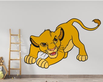 The Lion King Wall Decal/ Simba Wall Decor for Kids/ Nursery Wall Decor/ Hakuna Matata Decal/ Lion King Sticker/ Kids Room Decor (K1005)