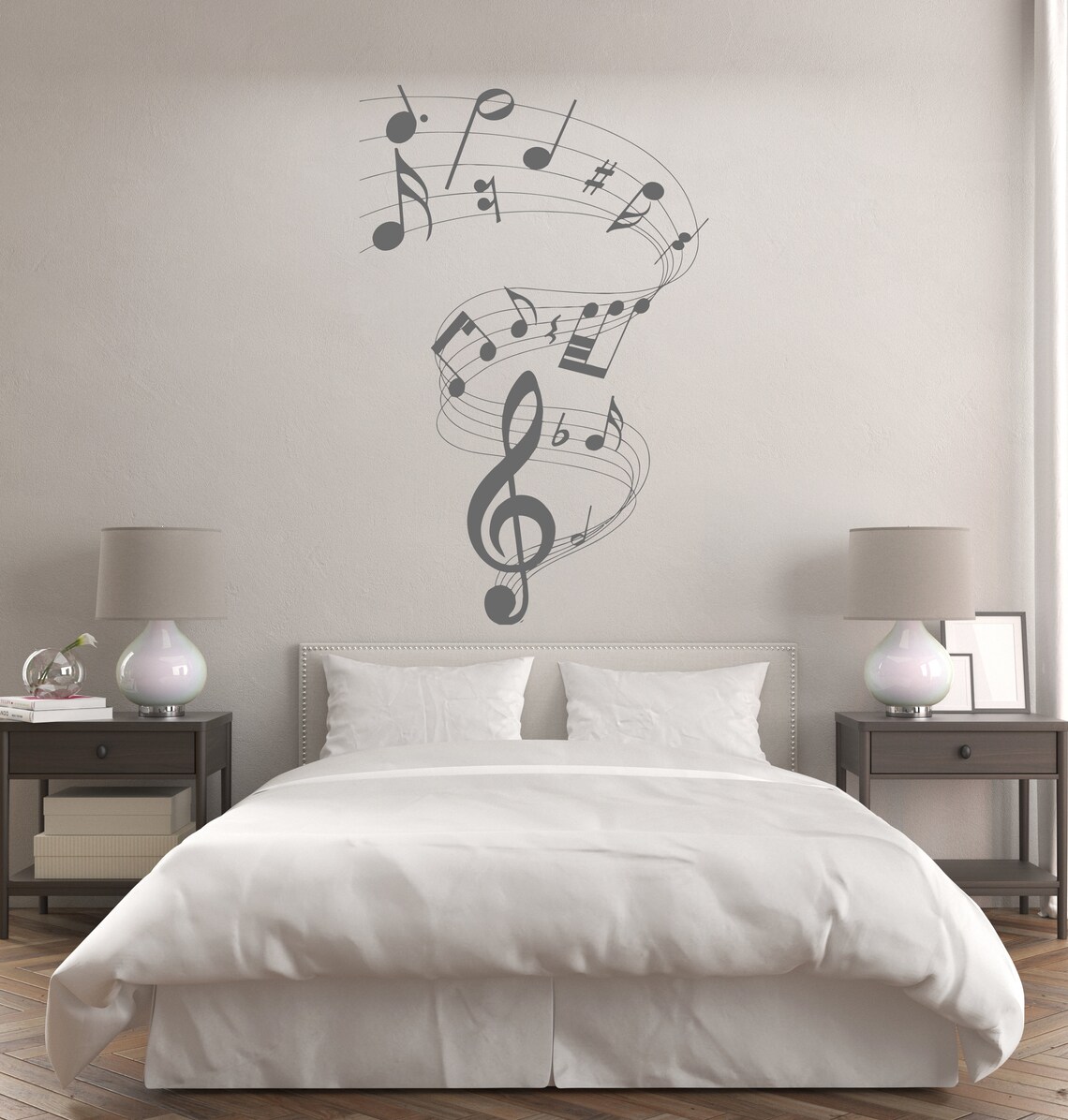 Music Wall Decal Music Notes Wall Sticker Music Wall Decor | Etsy