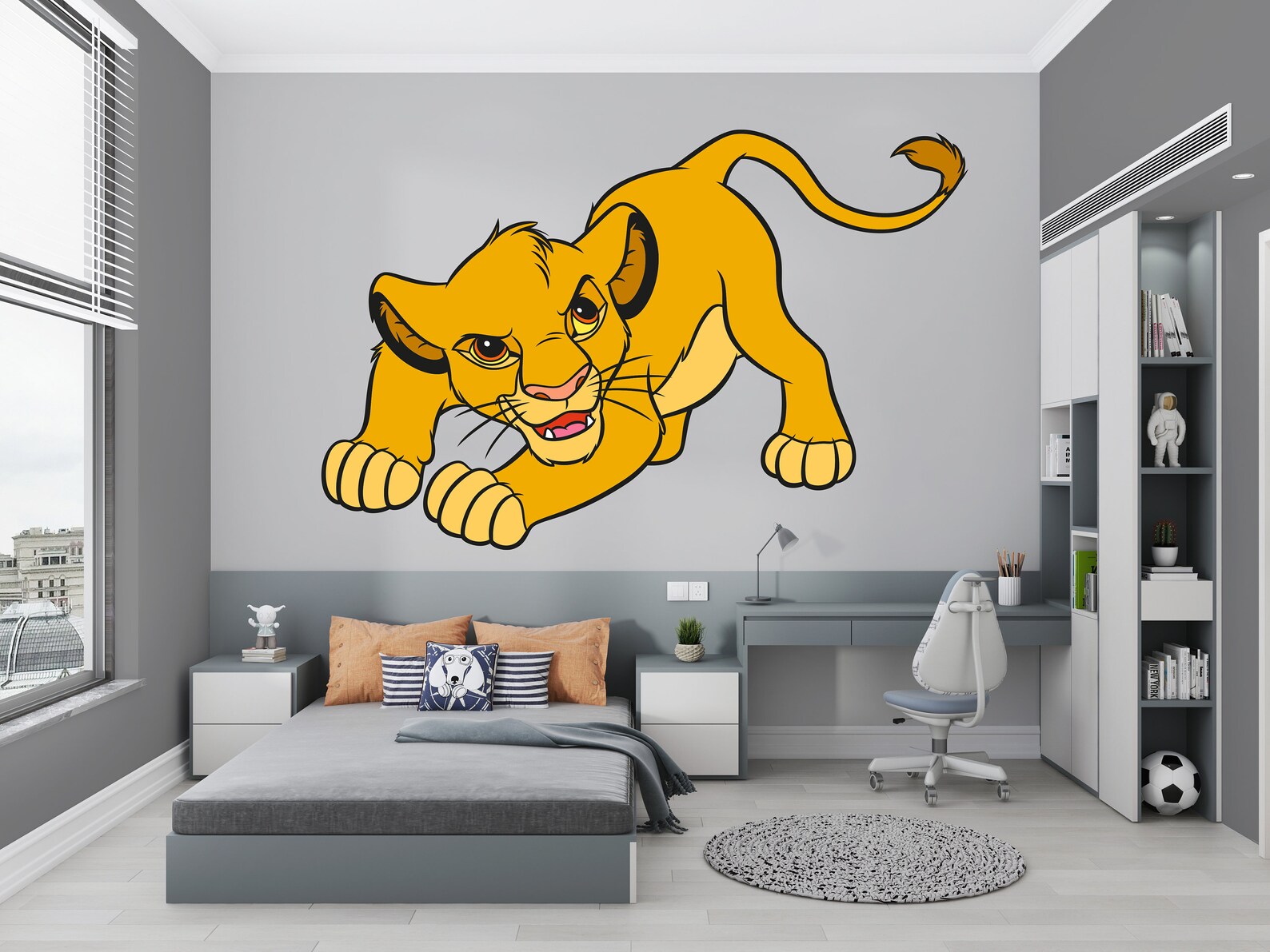 The Lion King Wall Decal/ Simba Wall Decor for Kids/ Nursery Wall Decor ...