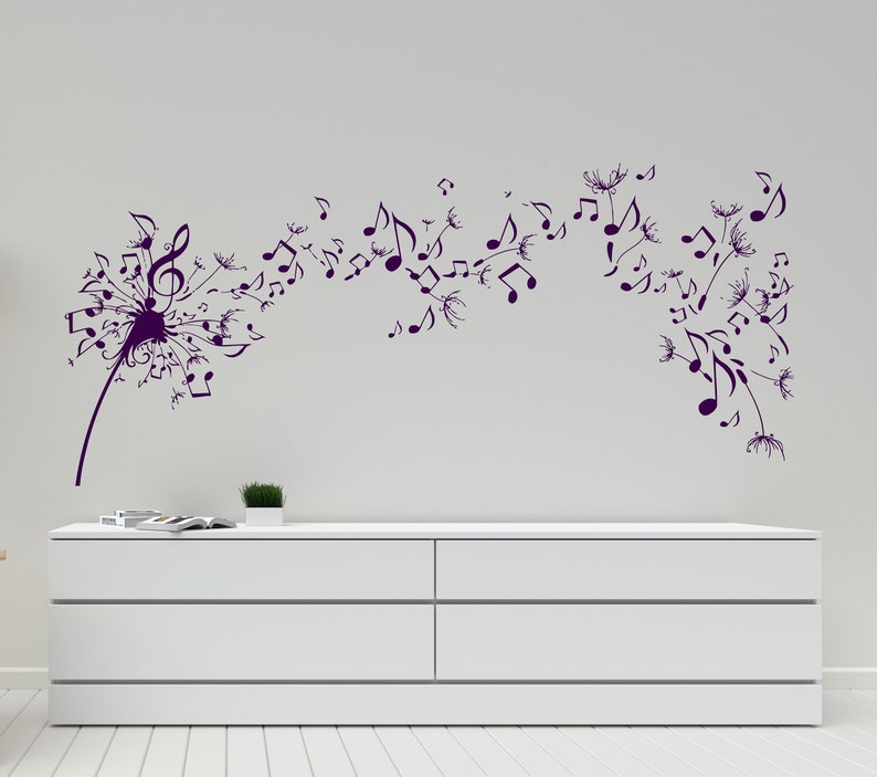 Music Wall Decal Music Notes Wall Sticker Music Wall Decor - Etsy