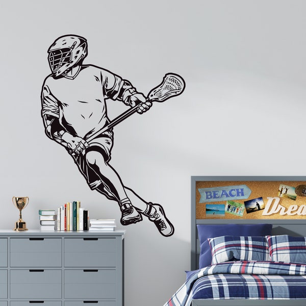 Lacrosse Wall Decal - Etsy