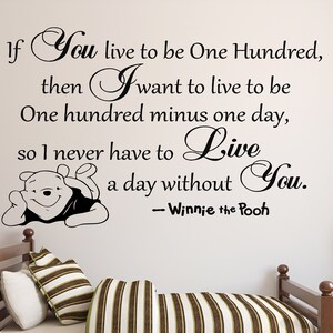 Winnie the Pooh Wall Decal for Kids Bedroom Wall Decor Winnie the Pooh Sticker Nursery  (K358)