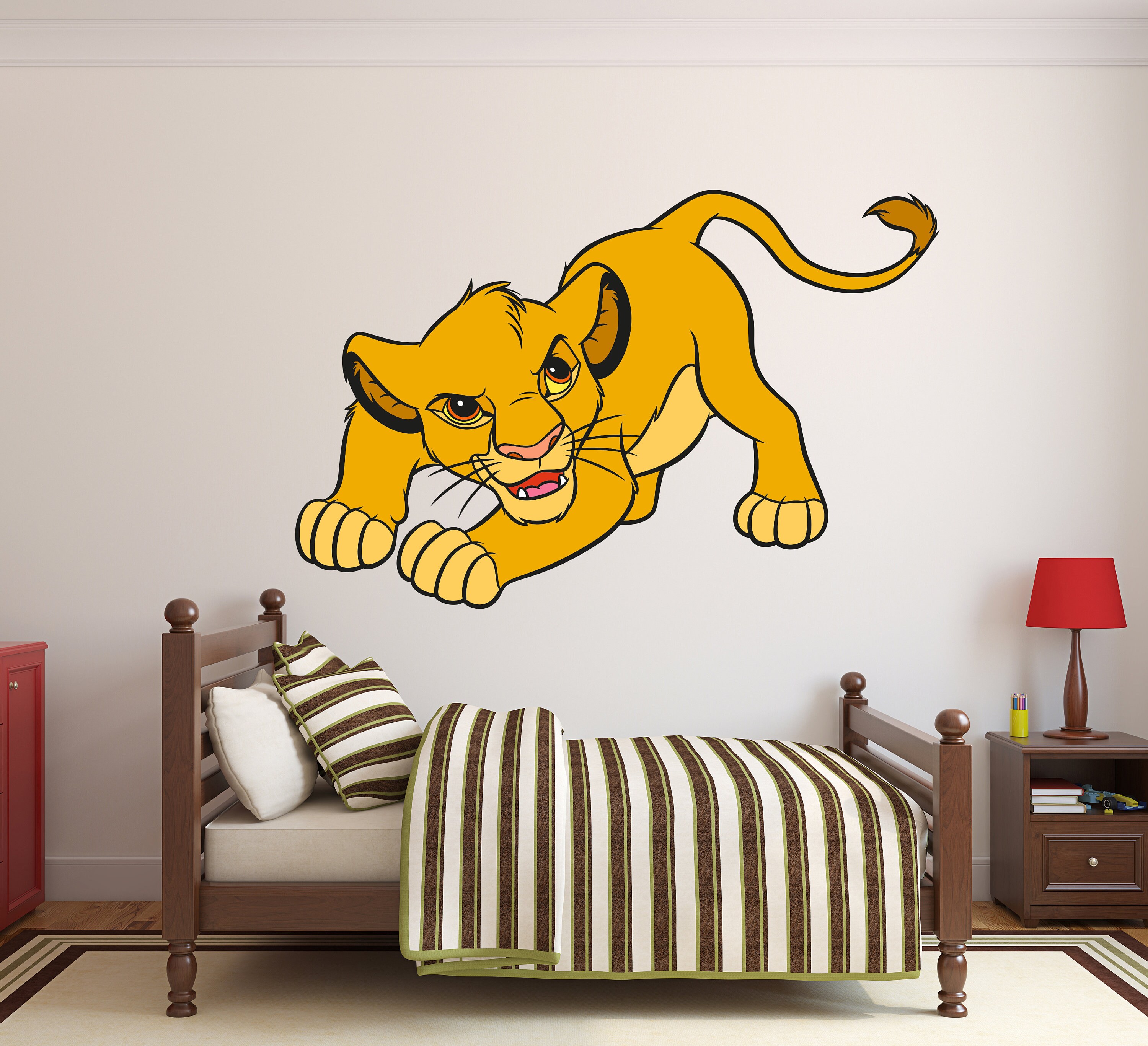 The Lion King Wall Decal/ Simba Wall Decor for Kids/ Nursery Wall Decor ...