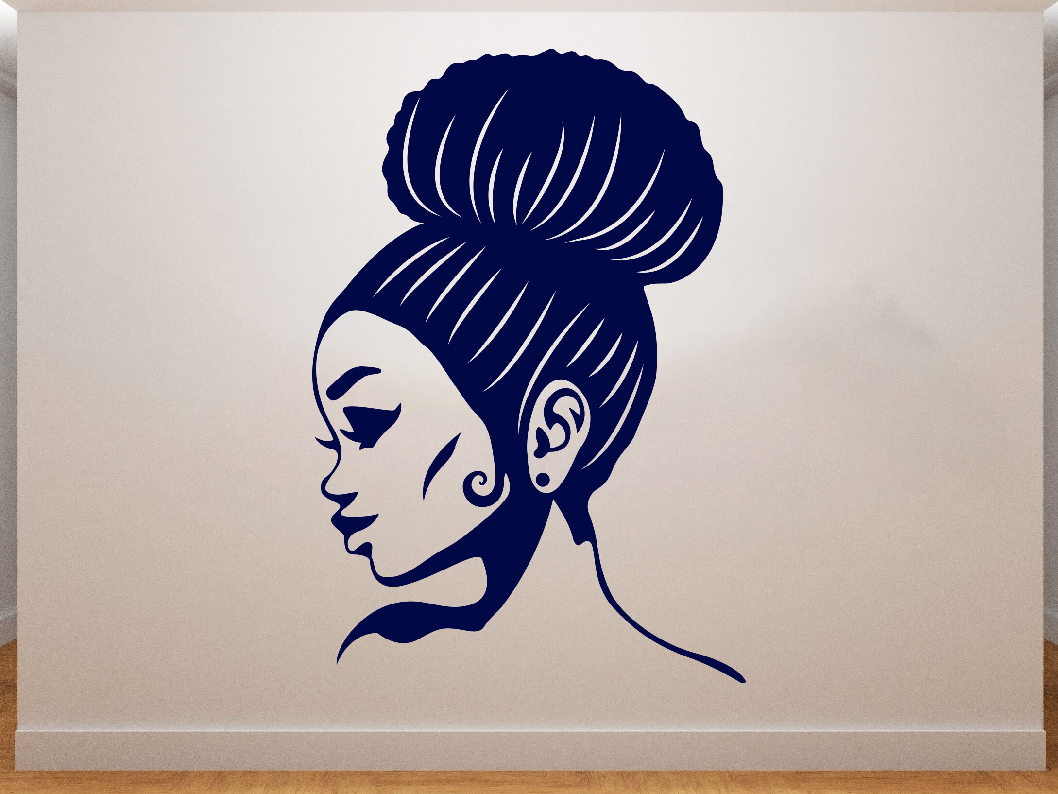 African Girl Wall Decal/ Beautiful Woman Wall Decal/ African Etsy