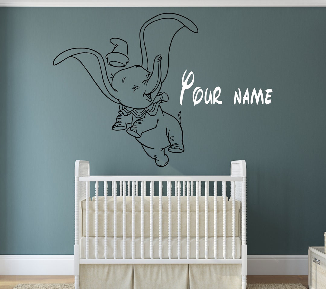 Dumbo Wall Decal Dumbo Wall Sticker Elephant Wall Decor for Nursery