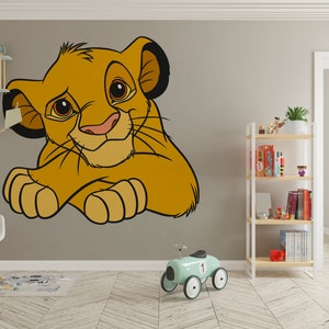 The Lion King Wall Decal/ Simba Wall Decor for Kids/ Nursery Wall Decor/ Hakuna Matata Decal/ Lion King Sticker/ Kids Room Decor (K1007)