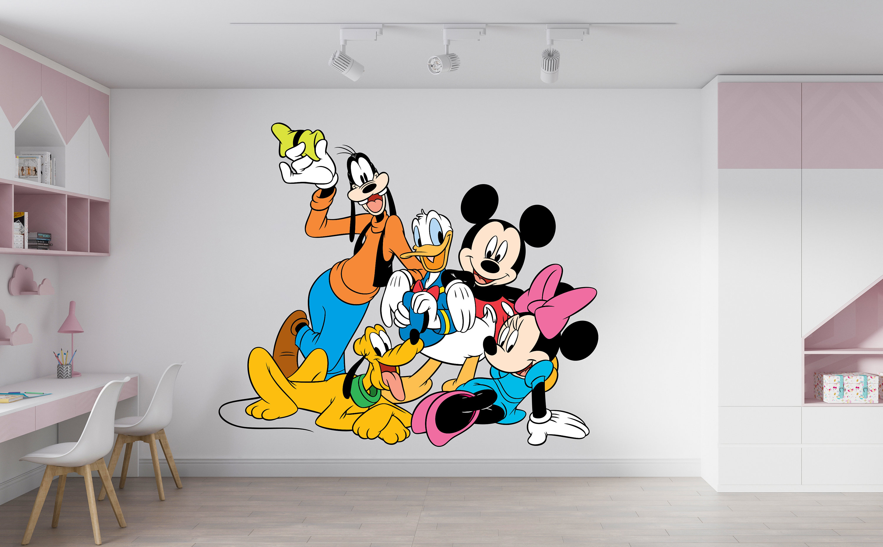 Mickey Mouse Wall Decal Cartoon Wall Decor for Kids Nursery (K785) - Etsy