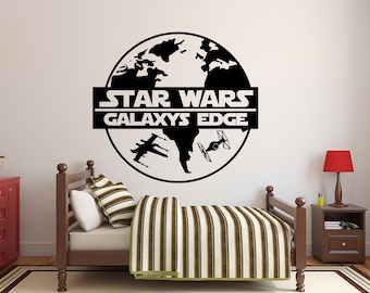 Star Wars Wall Decal Death Star Wall Sticker Star Wars Quote Wall Decor (K378)