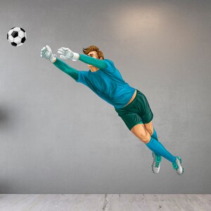 Soccer Decal/Soccer Player Wall Decal/ Custom Soccer Name Decal/ Football Sticker/ Sports Wall Decal/ Boys room Decal// Home Décor/  K1262