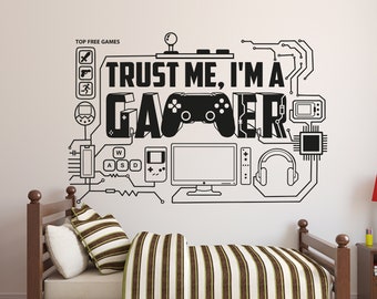 Gamer Wall Decals With Controller Design - Vinyl Stickers For Kids Playroom & Bedroom - View #13