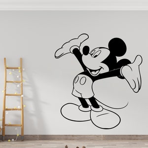 Mickey Mouse Wall Decal Cartoon Wall Decor For Kids Nursery (K933)