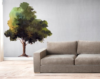 Trees Wall Decal/ Watercolor Wall Decal/ Tree Wall Decal/ Home Decor/ Trendy style/  (K729)