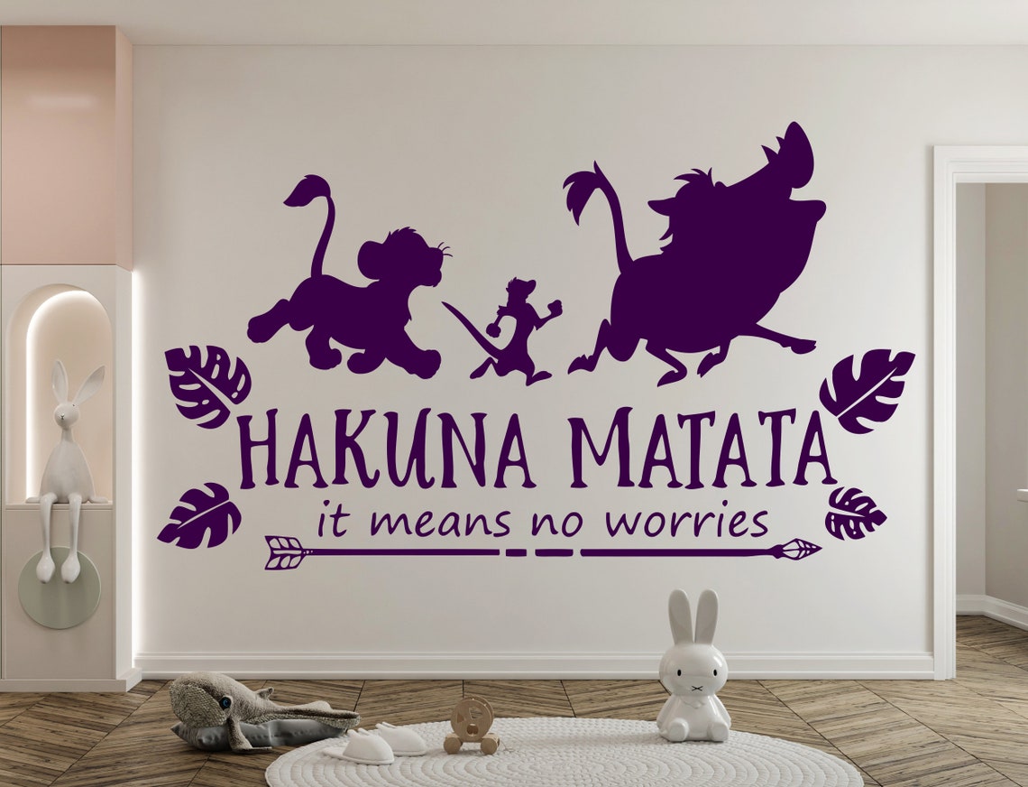 The Lion King Wall Decal/ Simba Wall Decor/ for Kids Nursery Etsy