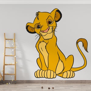 The Lion King Wall Decal/ Simba Wall Decor for Kids/ Nursery Wall Decor/ Hakuna Matata Decal/ Lion King Sticker/ Kids Room Decor (K1002)