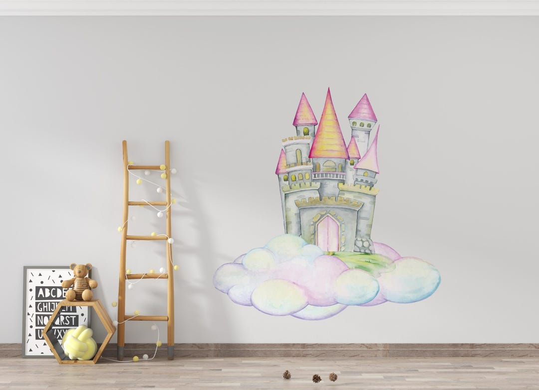 Princess Castle Wall Decal/ Fairy Castle Decal /wall Sticker "princess ...
