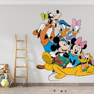 Mickey Mouse Wall Decal Cartoon Wall Decor For Kids Nursery  (K1034)