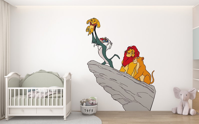 The Lion King Wall Decal/ Simba Wall Decor for Kids/ Nursery Wall Decor ...