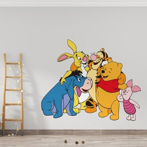 Winnie the Pooh Wall Decal for Kids Bedroom Wall Decor Winnie the Pooh Sticker Nursery  (K1082)