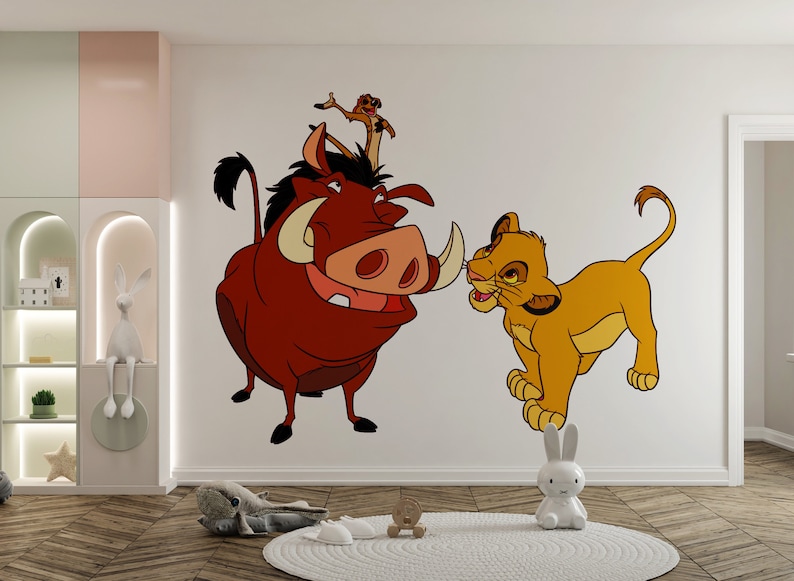 The Lion King Wall Decal/ Simba Wall Decor for Kids/ Nursery Etsy