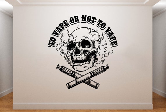 Vaping Wall Decal / Vape Shop Decal / Smoke Wall Decal / Vape Wall Sticker  (K499)