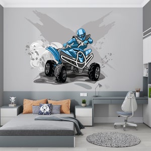 ATV Wall Decal/ ATV Decor/ Car Wall Decal/ SUV Wall Decal/ Nursery Wall Decal/Off Road Wall Decal/ Boys Room Wall Decor/ Home Decor (K838)