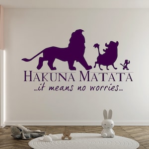 The Lion King Wall Decal Simba Wall Decor for Kids Nursery Wall Decor (K462)